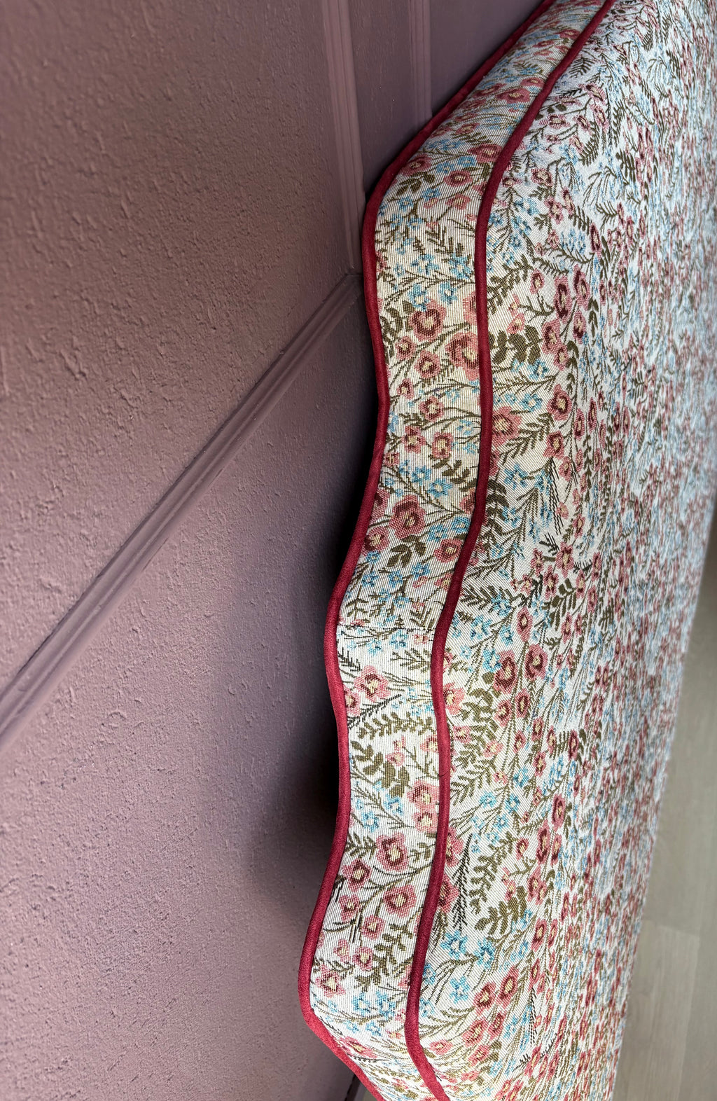 Scalloped Floral Headboard | 160cm