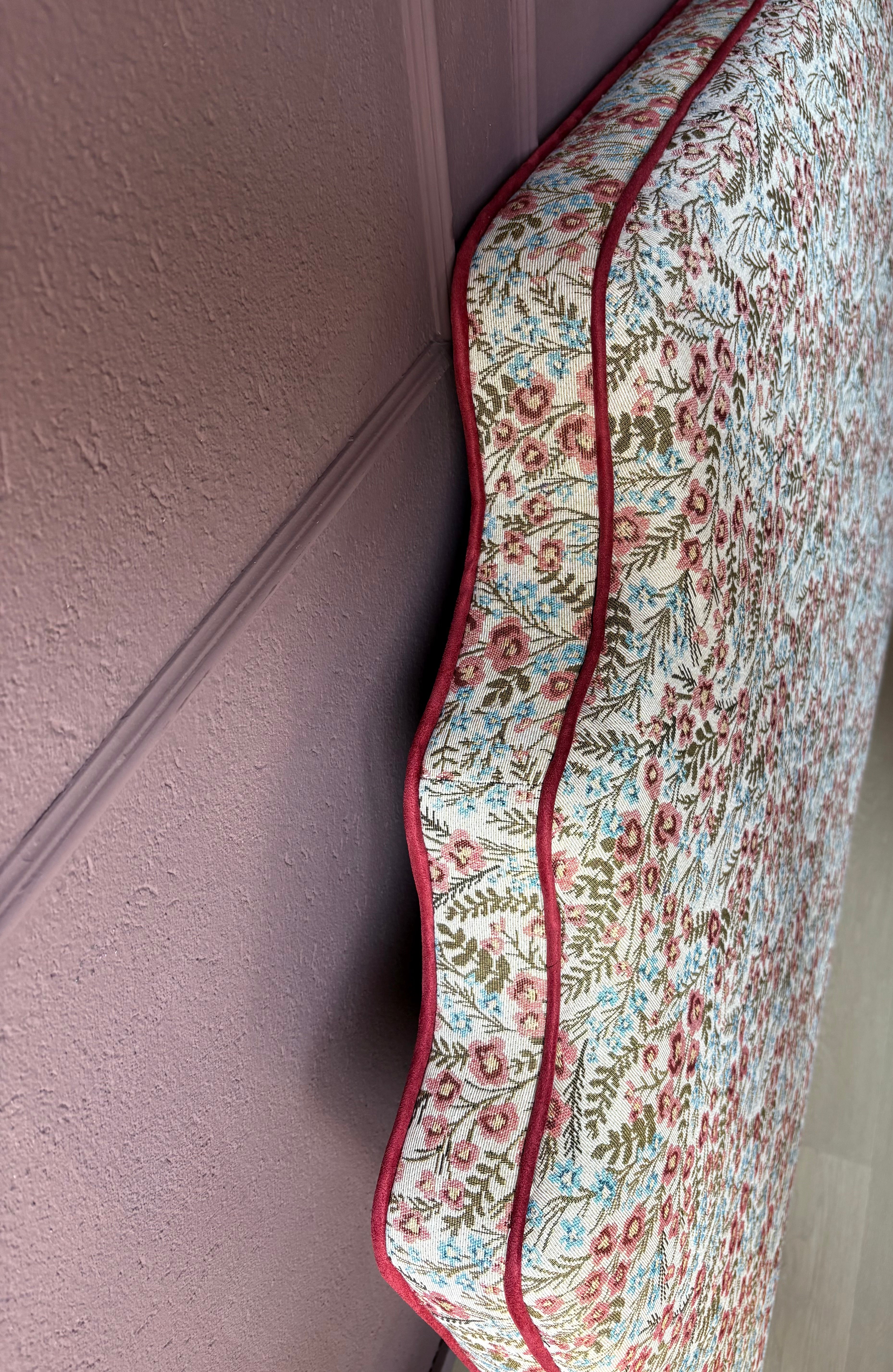 Scalloped Floral Headboard | 160cm