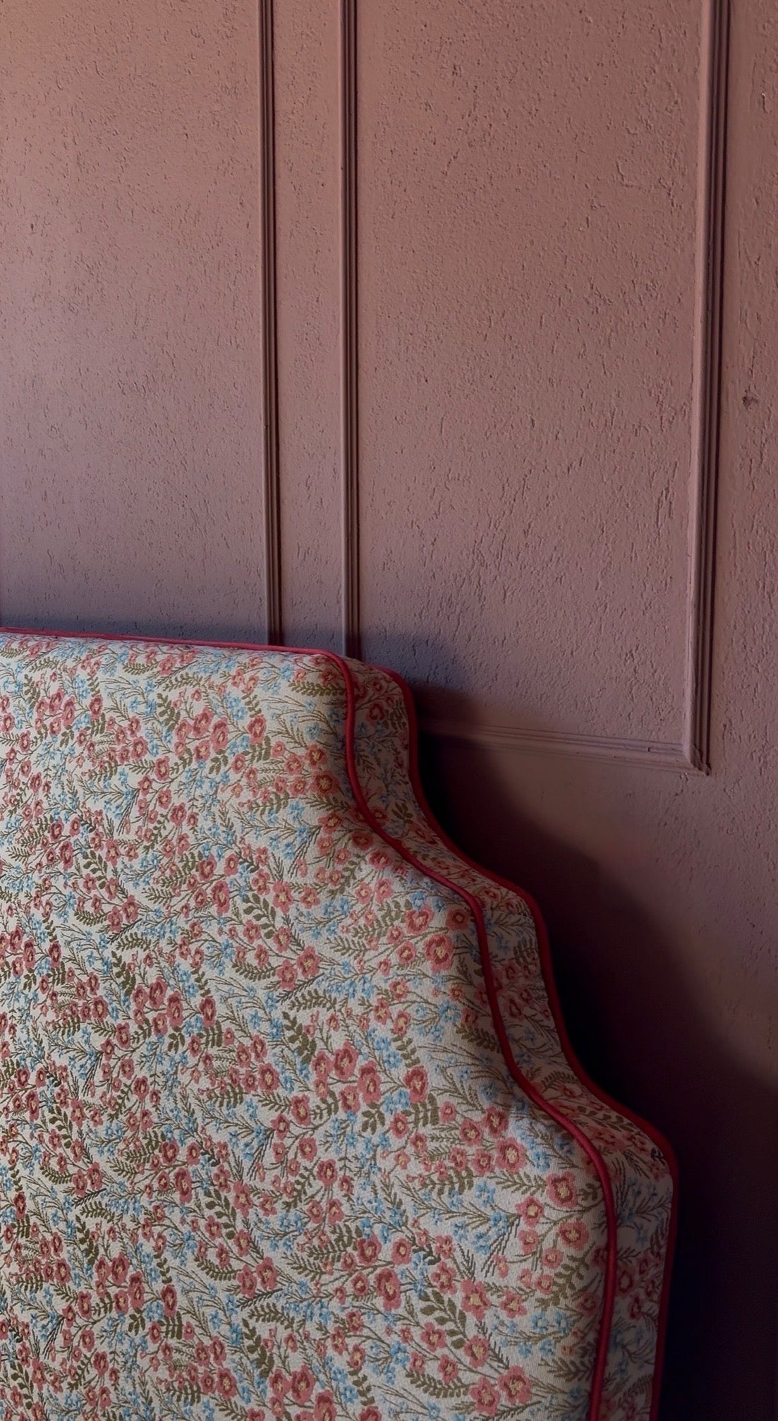 Scalloped Floral Headboard | 160cm
