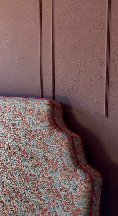 Scalloped Floral Headboard | 160cm