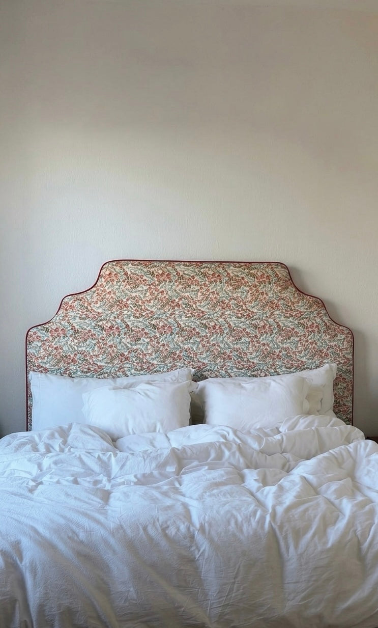 Scalloped Floral Headboard | 160cm